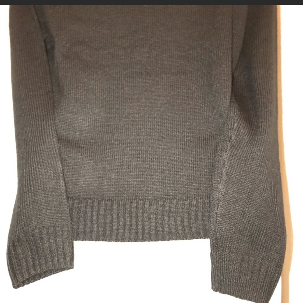 H&M Divided Flip Sequin Eyes Fuzzy Sweater Black Red Silver XS Cozy Winter Comfy - Picture 4 of 8